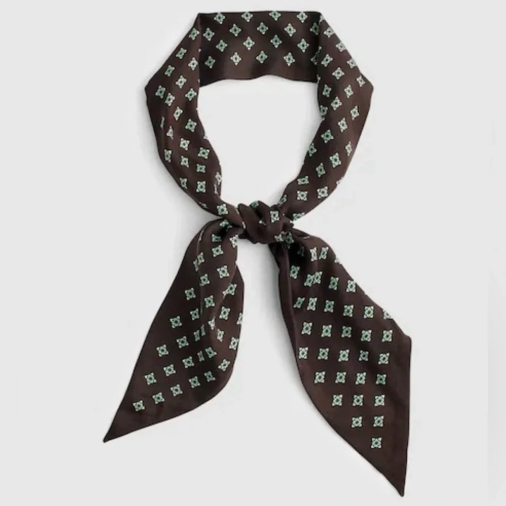 Madewell silk twill tie in molasses
